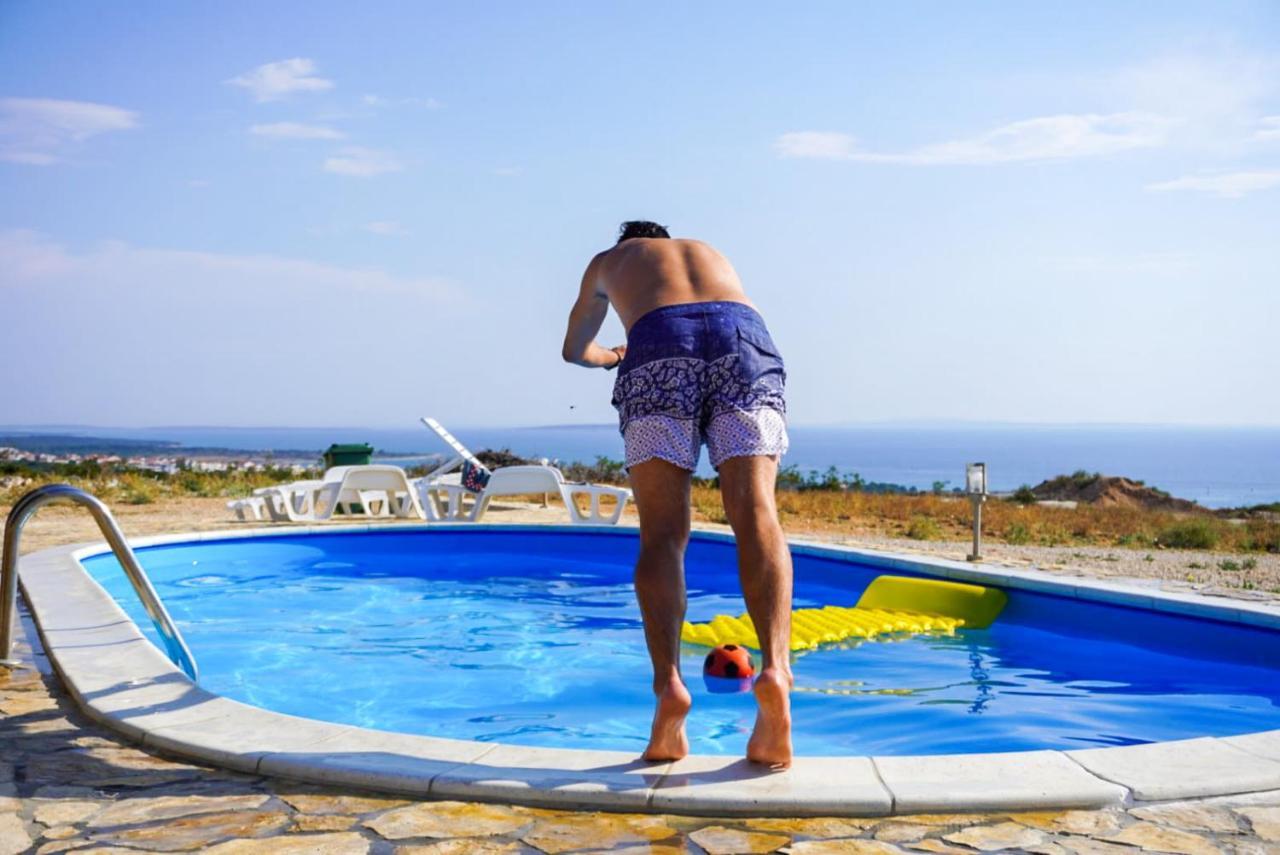 Beautiful Secluded Area Near Novalja Vacation House With Pool And Sea View Villa Lara المظهر الخارجي الصورة